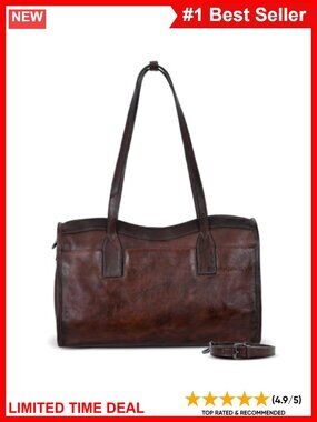 Genuine Leather Shoulder Bag Hobo Tote Fits 13" Laptop Women